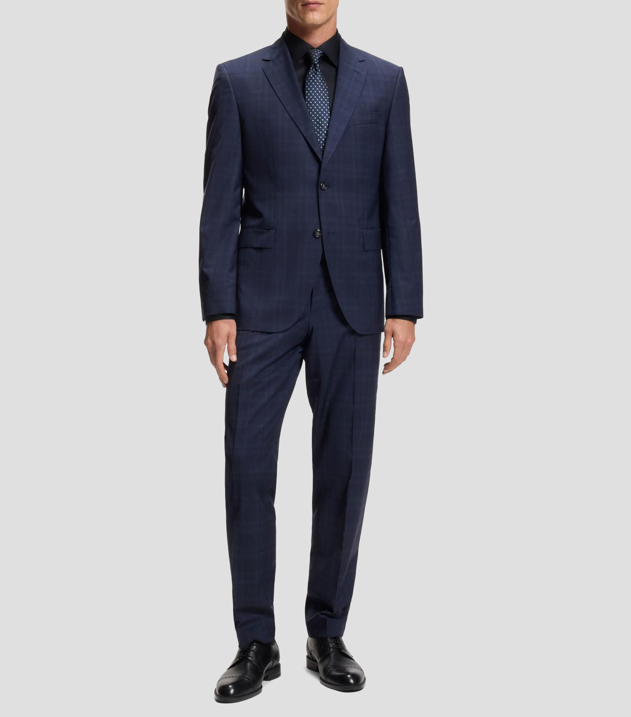Camisa slim fit en popelín de algodón de planchado fácil Hombre